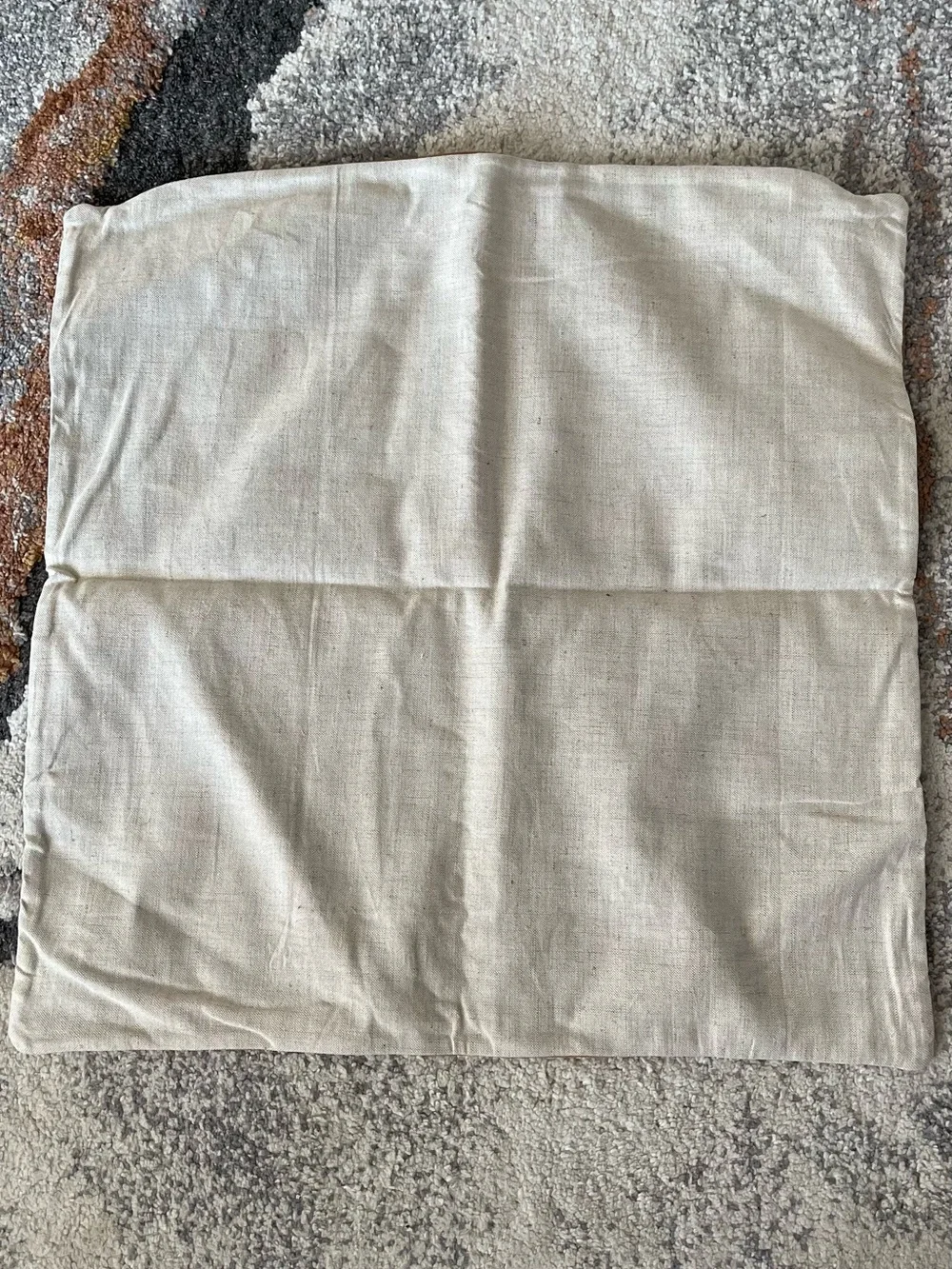 NWOT Quince Solid Top-Grain Leather Pillow Cover, 20 X 20 (Cognac)